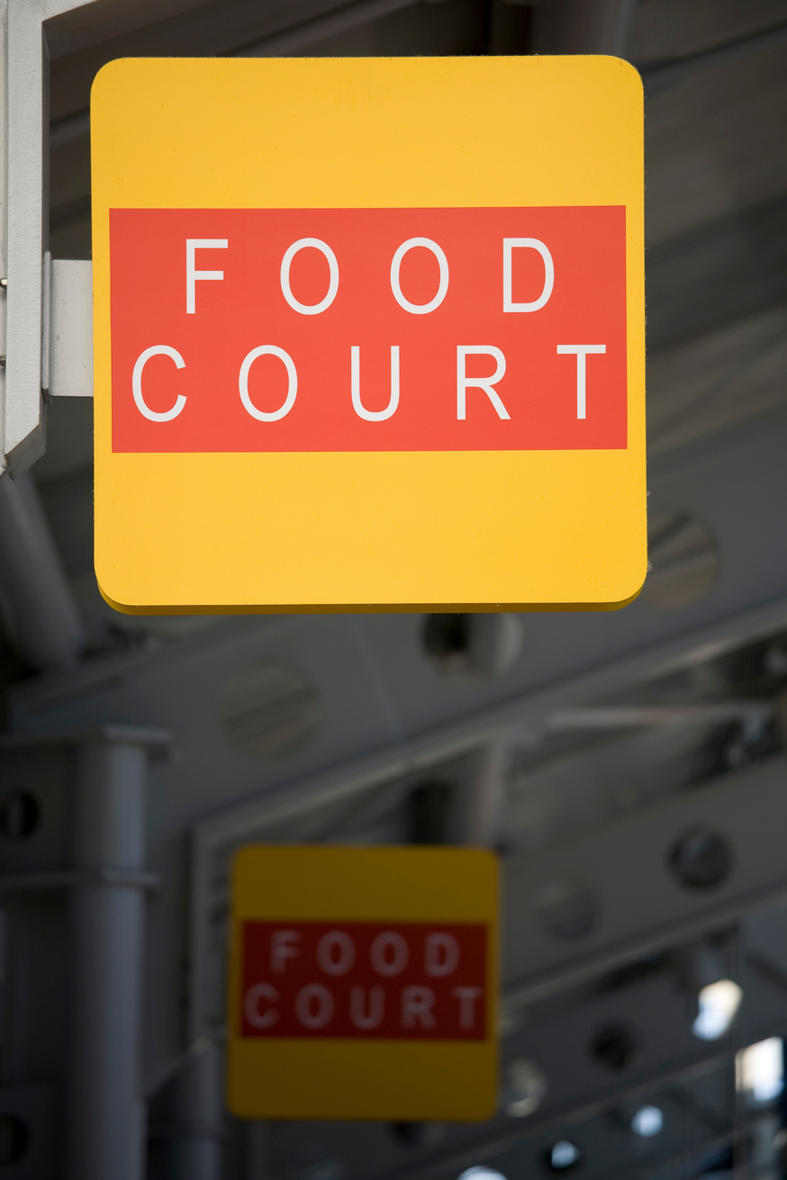 Food court sign